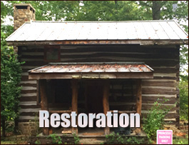 Historic Log Cabin Restoration  Headland, Alabama